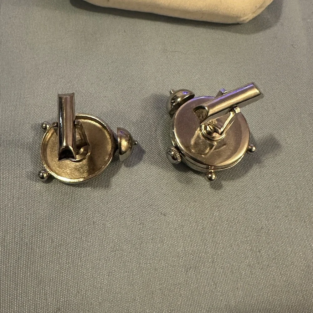 BHS Vintage clock cuff links‎